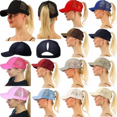 Hats For Mujer Summer Trucker Cap NEW Bun Sun Messy High Baseball Ponytail Mesh  eb-91217913